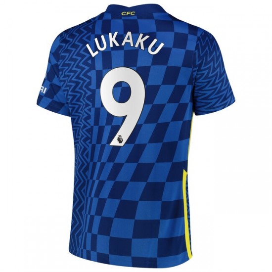 Camisola Chelsea Romelu Lukaku 9 Equipamento Primeiro 2021-2022 Manga Curta